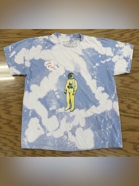 Astroworld Astronaut Tour Merch Tie-Dye Shirt Travis Scott Cactus Jack M 20.5x26